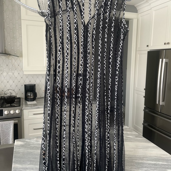 Sandra Darren amazing resort wear beach pool cover up dress size small 🧉🌴 - Picture 5 of 17